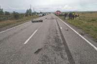 В Хакасии в дорожной аварии с тремя автомобилями погибла молодая женщина