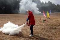В Шушенском районе школьников учили тушить пожары