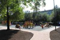 В Парке Победы Абакана обустроили детскую площадку