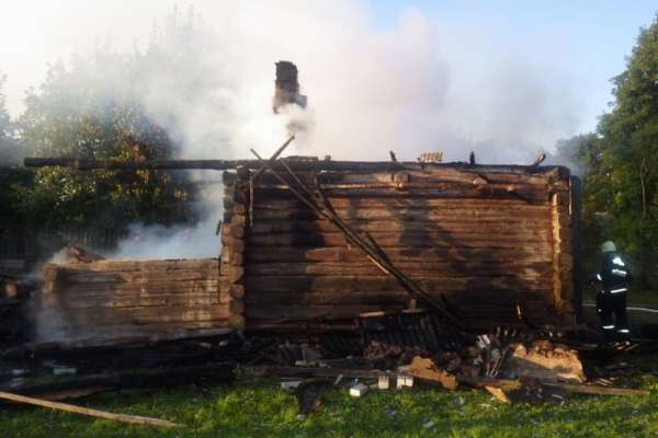 В Минусинском районе горела дача