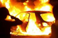 В Минусинске сгорел автомобиль