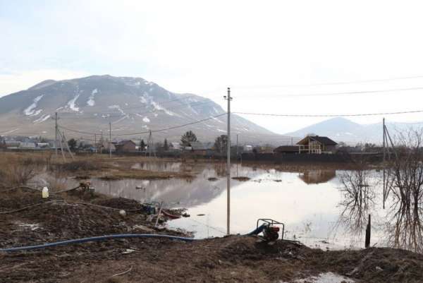 В Хакасии таяние снега в районах привело к осложнению паводковой обстановки