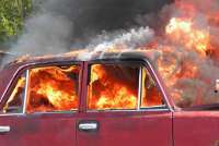 В Хакасии сгорел автомобиль