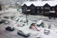 На севере Хакасии выпал снег