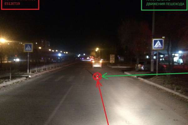 В Черногорске на темном перекрестке сбили пешехода