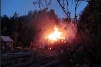 На выходных в Хакасии горели дачи и частные дома