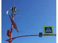 В Хакасии установили первый светофор на ветрогенераторе