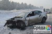 В Минусинском районе столкнулись четыре автомобиля