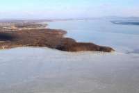 Ночные заморозки замедлили таяние льда на Красноярском водохранилище