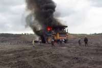В Хакасии на разрезе сгорел БелАЗ