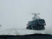 Граница Хакасии с Красноярским краем занесена снегом