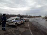 На дороги под Минусинском начинает выходить большая вода