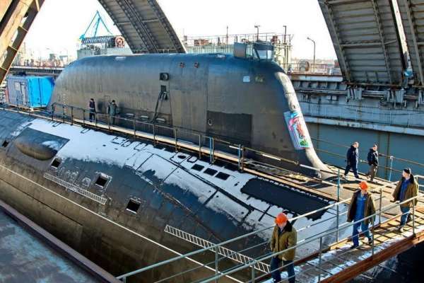 Атомную подводную лодку &quot;Красноярск&quot; в этом году спустят на воду