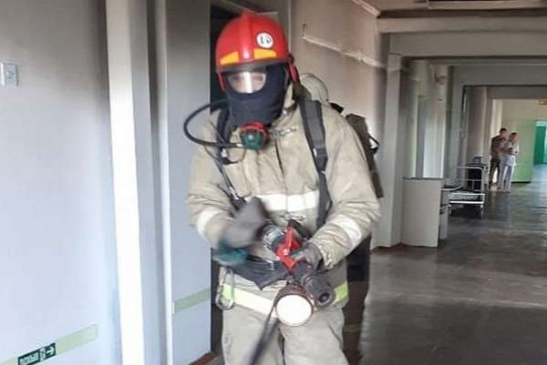 В Аскизе из-за пожара в больнице эвакуировали пациентов