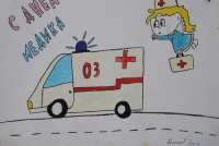 Дети Минусинска выразили благодарность медикам в своих рисунках