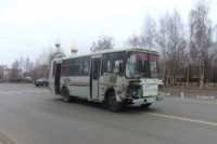 В Минусинске горел пассажирский автобус