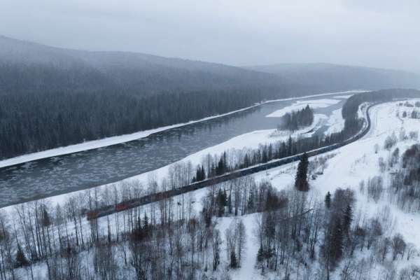 Противоразмывные поезда встали на защиту Красноярской железной дороги