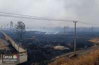 Пожар в Минусинском районе мог начаться с несанкционированной свалки