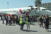 В Хакасию прилетел первый чартерный рейс с туристами на борту