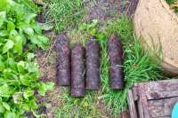 Житель села Красноярского края нашел в огороде ржавые снаряды