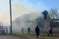 В Хакасии выгорел до тла жилой дом