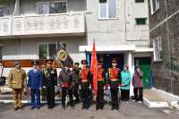 Минусинские кадеты поздравили с Днём Победы фронтовика