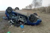 На трассе «Енисей» в дорожной аварии пострадали двое детей