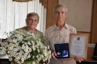 Медаль «За любовь и верность» вручена семейной паре из Минусинского района
