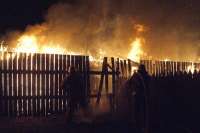 В Хакасии на выходных горели дома, бани и магазин
