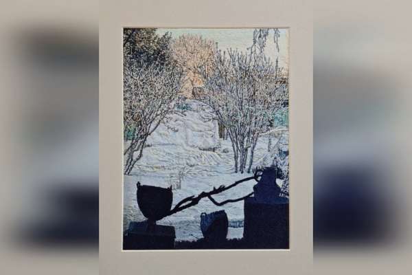 Абаканская художница подарила столице Хакасии зимний пейзаж Минусинска