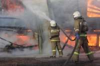 В Курагино к пожару привела неосторожность домовладельца