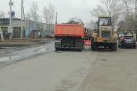 В Черногорске перекрыт проезд по центральной улице