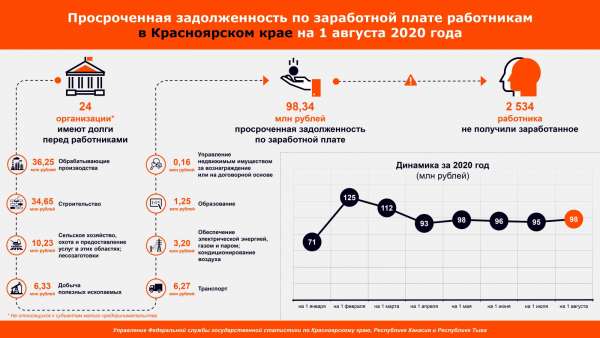 В Красноярском крае долги по зарплате выросли до 100 млн рублей