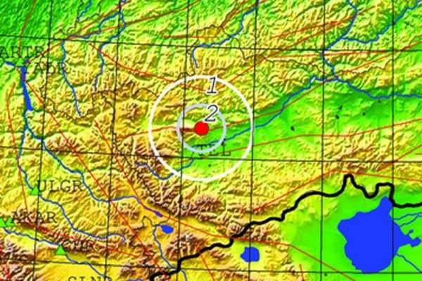 Минувшей ночью в Туве произошло два землетрясения