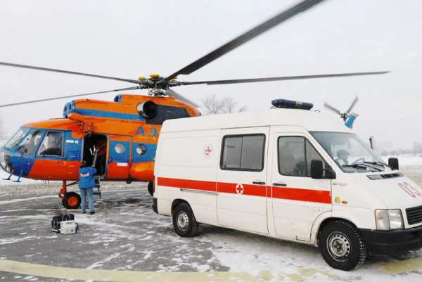 Годовалого ребенка из Каратузского района доставили вертолётом в краевой ожоговый центр
