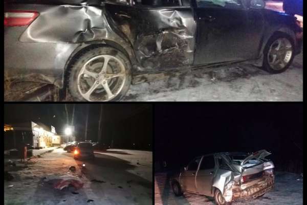 В Хакасии на территории придорожного кафе иномарка сбила троих человек:  есть жертвы