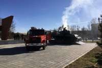 В Туве вандалы подожгли танк - памятник ветеранам войны