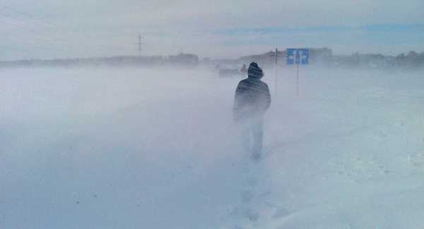 На юге Сибири прогнозируют метель и сильный ветер