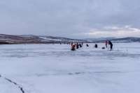 Около 400 кг рыбы выловили рыбаки-спортсмены на озере Красноярского края