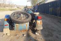В Хакасии на сельской дороге перевернулся мотоциклист