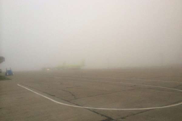 В Абакане третий день утренний туман вносит изменения в расписание авиарейсов