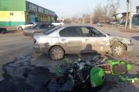 В Черногорске в ДТП пострадал мотоциклист