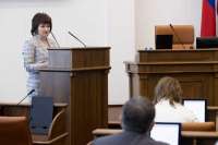 Ирина Мирошникова представила доклад о проблемах детей и родителей в 2022 году на заседании Заксобрания