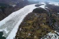 Ледовый затор на реке Абакан постепенно разрушается