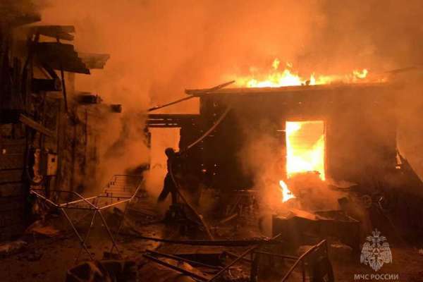 В Минусинском районе ночью сгорел жилой дом