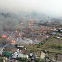 В Красноярском крае горели два города и три поселка