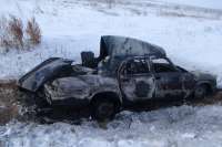 В Хакасии в пути от возгорания взорвался автомобиль