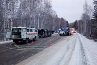 В Ермаковском районе в ДТП погиб один человек и семеро ранено