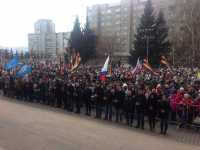 На акцию против террора пришли тысячи жителей Красноярска