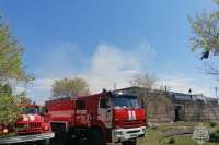 В Хакасии пожар на кладбище унёс жизнь человека